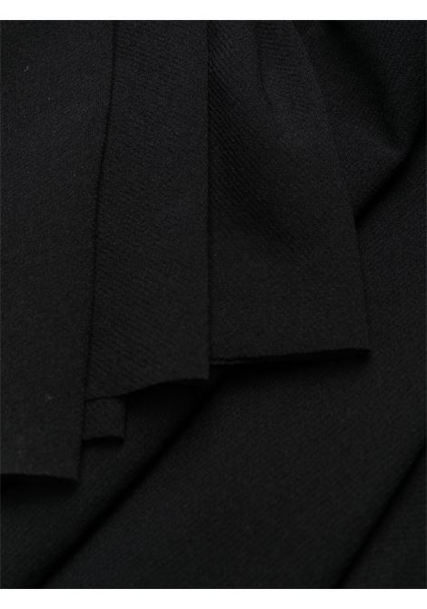 Black ruched long-sleeve midi dress - women PHILOSOPHY DI LORENZO SERAFINI | V046021180555