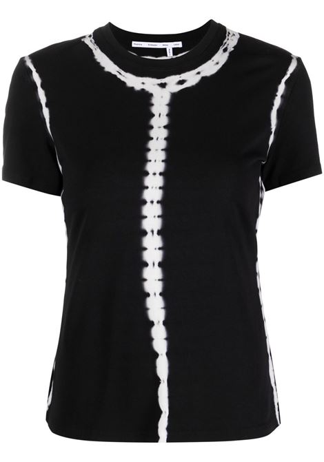 Black tie-dye print T-shirt - women PROENZA SCHOULER WHITE LABEL | WL2314226062
