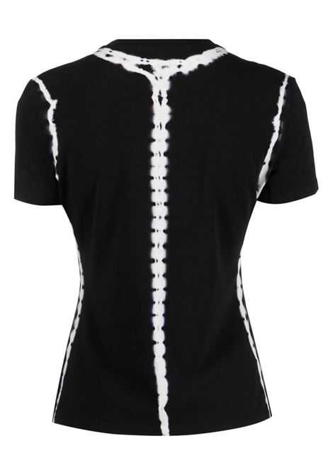 Black tie-dye print T-shirt - women PROENZA SCHOULER WHITE LABEL | WL2314226062