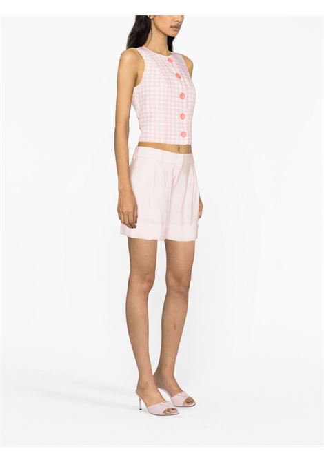 Pink pleated shorts - women  PT01 | BSDLZ00STDFT370600