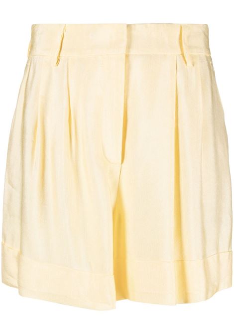 Pantaloncino con risvolto in giallo - donna PT01 | BSDLZ00STDFT370800