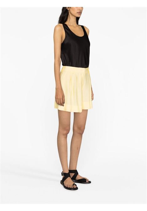 Yellow pleated shorts - women  PT01 | BSDLZ00STDFT370800