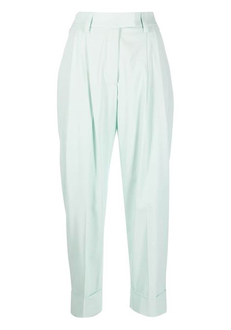 Green high-waist tapered trousers - women  PT01 | VSCOZ00STDBB550390