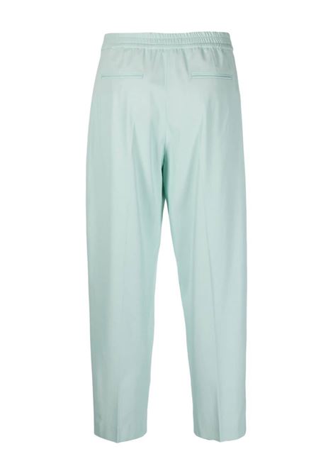 Green tapered satin trousers - women  PT01 | VSDAZ00STDBB550390