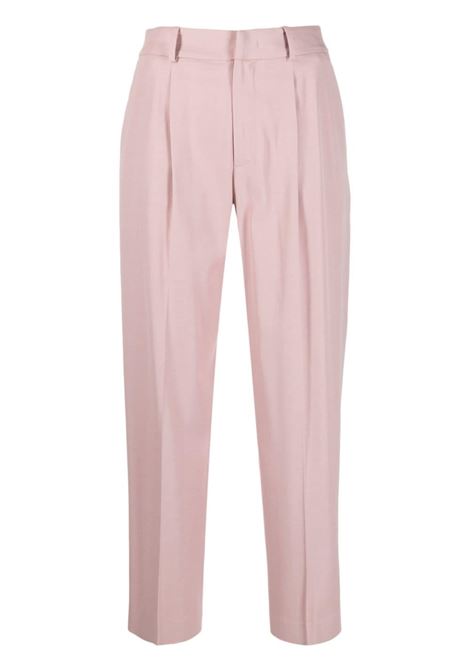 Pink high-waist straight-leg trousers - women  PT01 | VSDAZ00STDBB550600