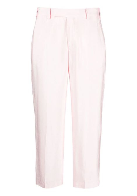 Pink straight-leg cropped trousers - women  PT01 | VSEAZ00STDFT370060