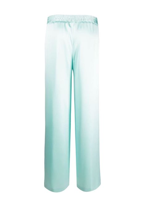 Blue elasticated-waistband palazzo trousers - women  PT01 | VSLD000STDDX110410