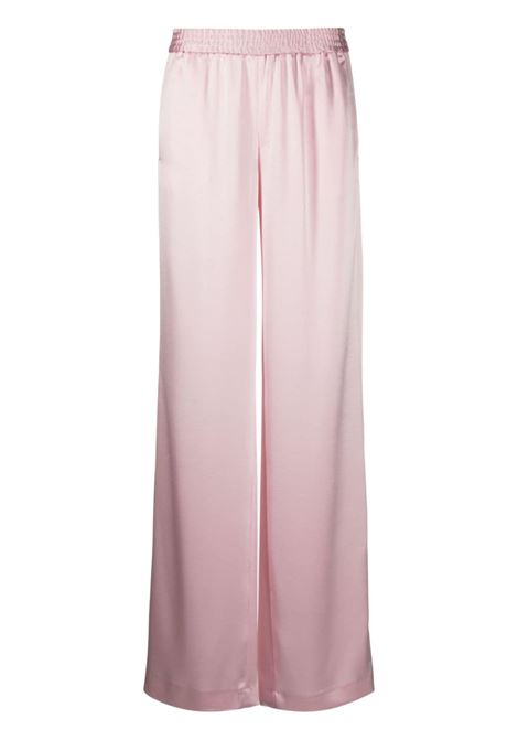 Pink elasticated-waistband palazzo trousers - women  PT01 | VSLD000STDDX110610