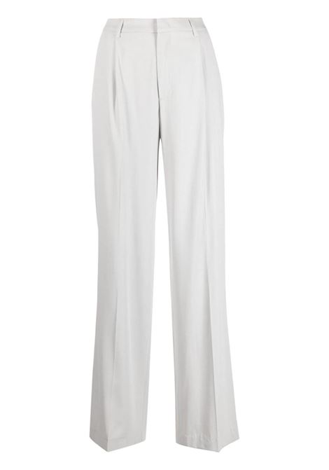 Grey straight-leg cut trousers - women  PT01 | VSLLZ00STDBB550200