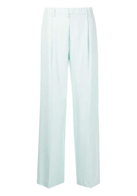 Green pleated flared trousers - women  PT01 | VSLLZ00STDBB550390