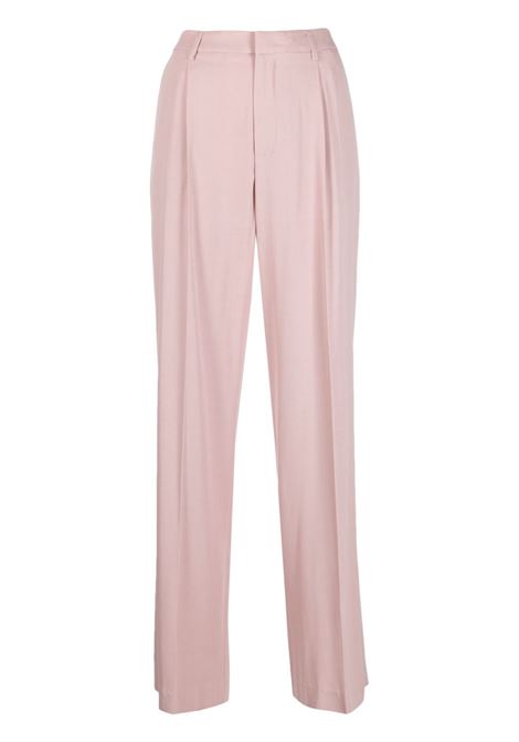 Pink straight-leg cut trousers - women  PT01 | VSLLZ00STDBB550600