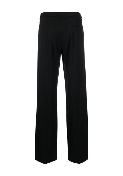 Pantaloni svasati con pieghe in nero - donna PT01 | VSLLZ00STDBB550990