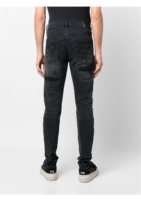Jeans slim-fit in nero - uomo PURPLE | PBP001BQDP
