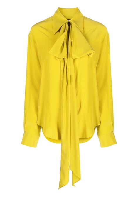 Blusa con fiocco in giallo - donna QUIRA | Q136SIQ0020