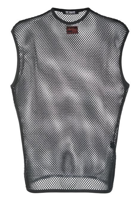 Grey knitted sleeveless top - men RAF SIMONS | 231M132190050083