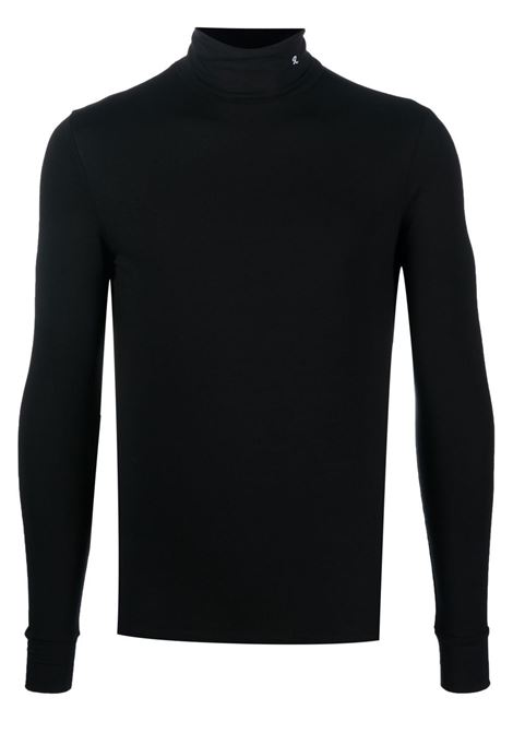 T-shirt a maniche lunghe con stampa in nero - uomo RAF SIMONS | 231M147190160099