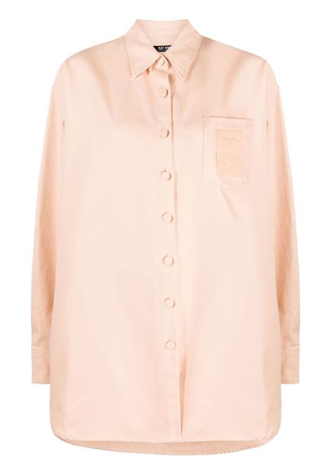 Camicia denim oversize in rosa - donna RAF SIMONS | 231W244100800039