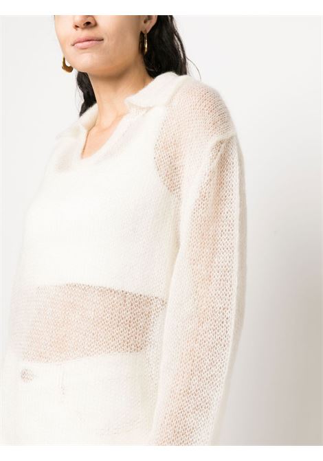 Maglione semi trasparente in bianco - donna RAMAEL | RA0011200