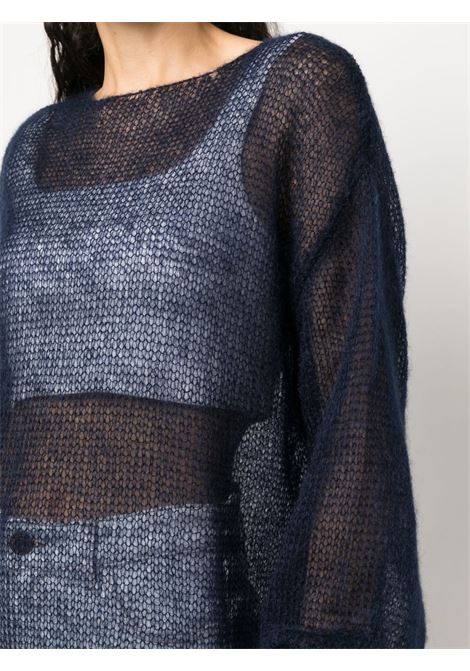 Maglione semi trasparente in blu - unisex RAMAEL | RA0013600