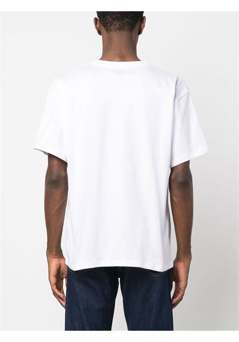 White logo print short-sleeve T-shirt - men RASSVET | PACC12T0014