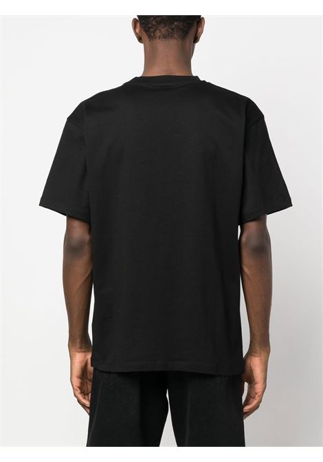 Black logo print short-sleeve T-shirt - men RASSVET | PACC12T0021