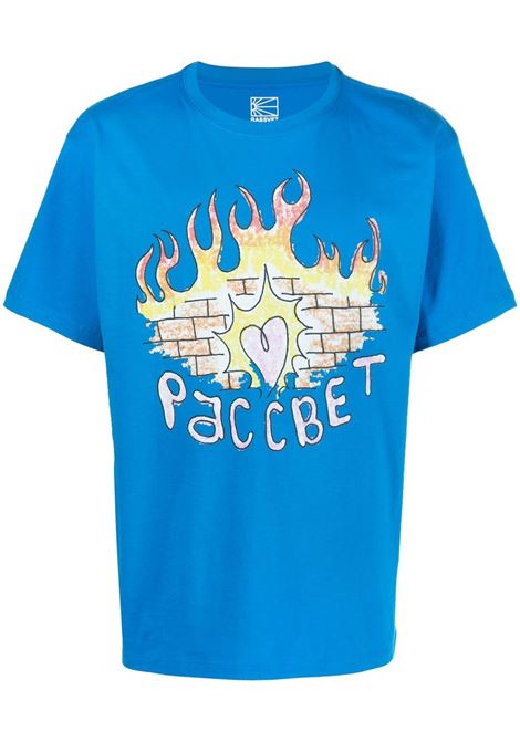 Blue graphic-print T-shirt - men RASSVET | PACC12T0082
