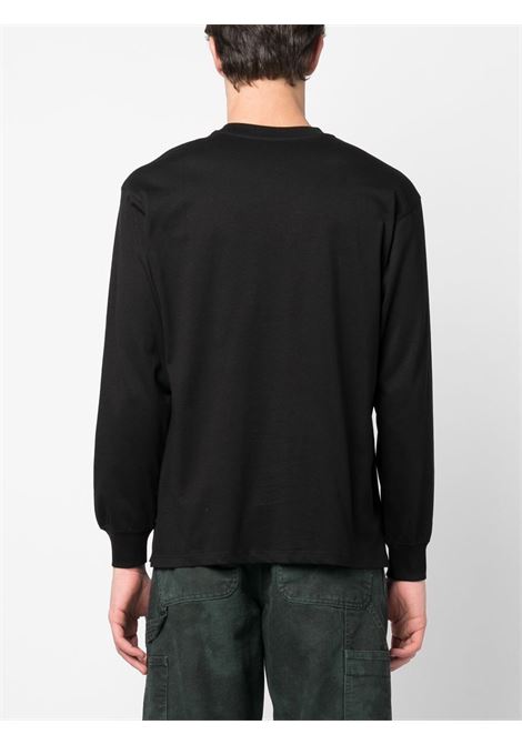 Black logo-print long-sleeve sweatshirt- men RASSVET | PACC12T0111