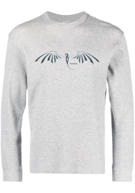 T-shirt con stampa in grigio - uomo RASSVET | PACC12T0152