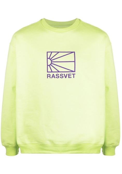 Green logo crew-neck sweatshirt - men RASSVET | PACC12T0214