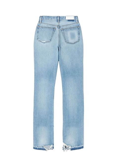 Blue high-rise light wash jeans - women RE/DONE | 14103WHRSKBTINDG