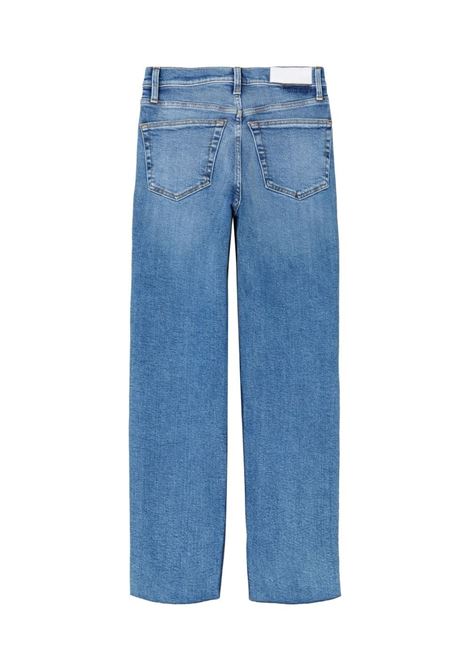 Blue high-rise cropped jeans - women RE/DONE | 16303W7STV27INDG