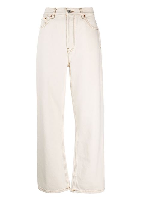 Jeans a gamba ampia in bianco - donna RE/DONE | 18403W90LSCRRNSDBRCH