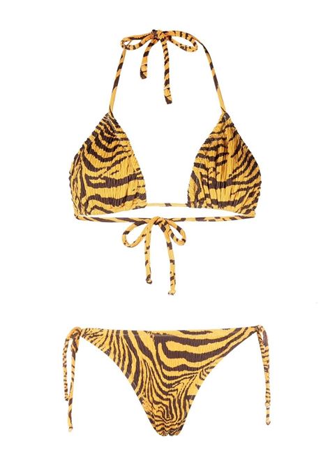 Bikini Concetta in marrone e giallo - donna REINA OLGA | CONCETTATGRSCKR