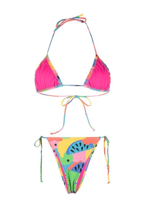 Multicolour Concetta triangle bikini - women REINA OLGA | CONCETTAWTRMLN