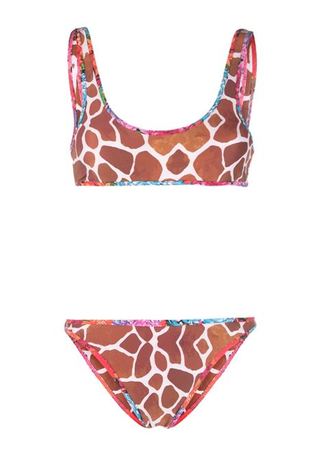 Multicolored animal-print bikini set - women  REINA OLGA | COOLIOSETGRFFSMMRY