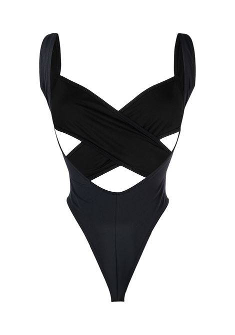 Black Exotica criss-cross swimsuit - women REINA OLGA | EXOTICABLK