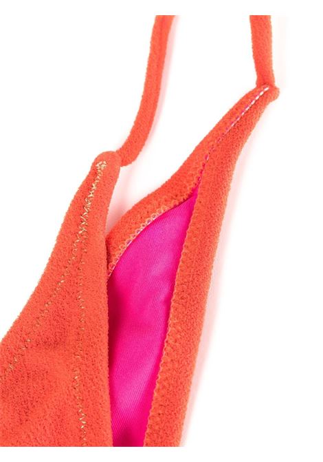 Orange Penny ruched-detail bikini set - women  REINA OLGA | PENNYORNGTRRY