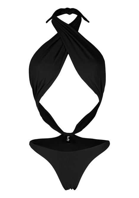Costume intero con dettaglio cut-out in nero - donna REINA OLGA | SHOWPONYBLK