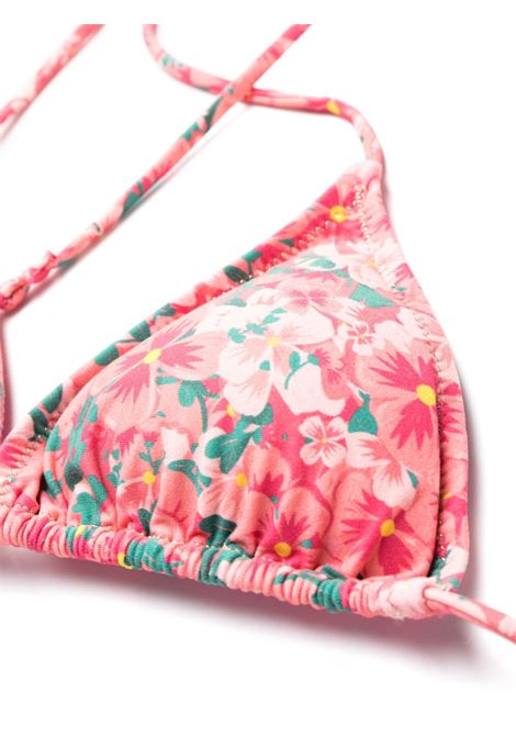 Pink Susan floral-print bikini set - women  REINA OLGA | SUSANSETISCH