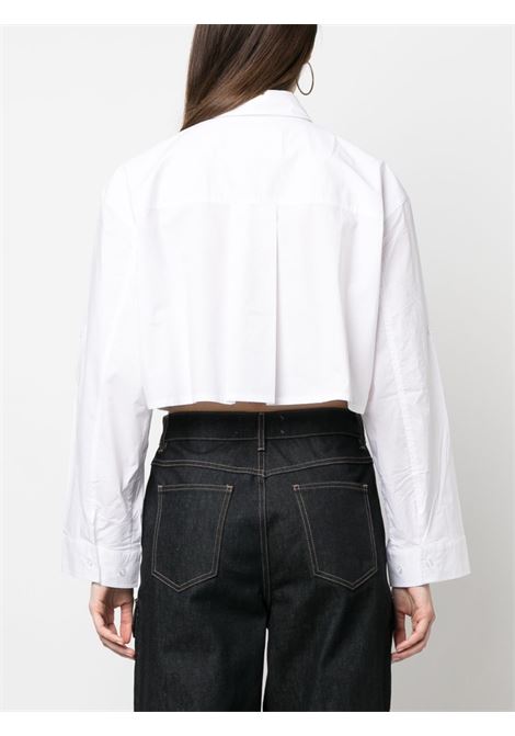 Camicia crop con colletto in bianco - donna REMAIN | 500191400110601