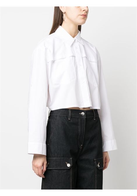 White cropped shirt - women  REMAIN | 500191400110601
