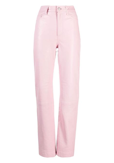 Pantaloni dritti a vita alta in rosa - donna REMAIN | RM2044132010
