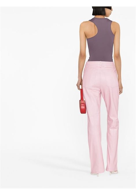 Pink high-waist straight-leg trousers - women REMAIN | RM2044132010
