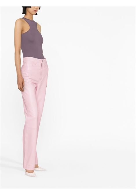 Pink high-waist straight-leg trousers - women REMAIN | RM2044132010