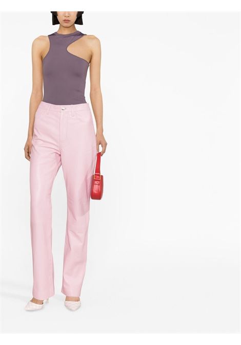 Pantaloni dritti a vita alta in rosa - donna REMAIN | RM2044132010