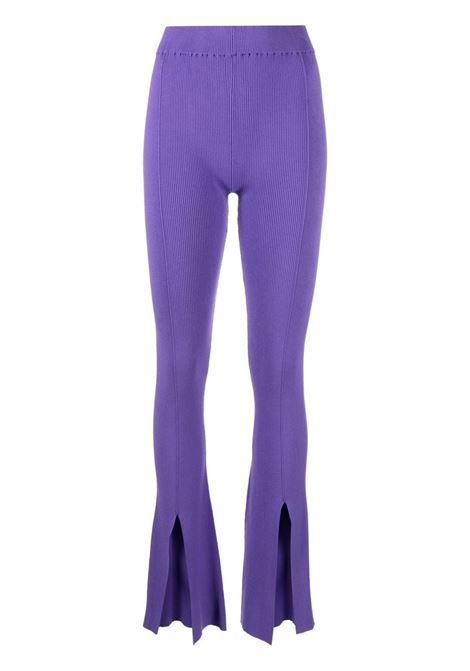 Pantaloni con spacco frontale in viola - donna REMAIN | RM2087183737