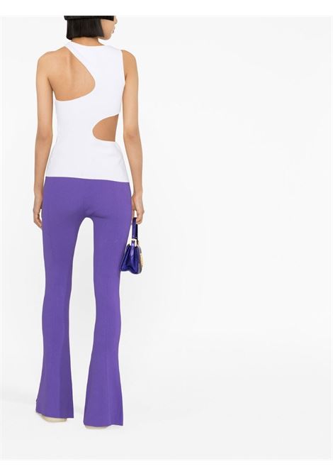 Purple front slit knit trousers - women REMAIN | RM2087183737
