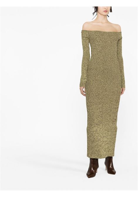 Green off-shoulder long-sleeve dress - women REMAIN | RM2098120435