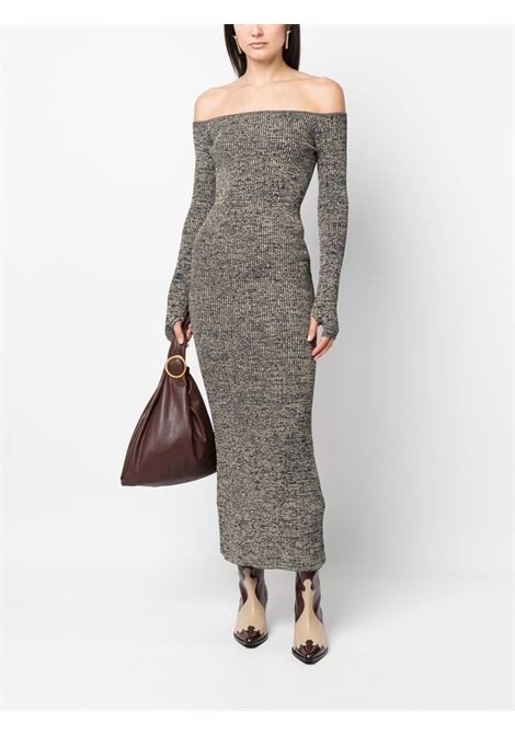 Grey ribbed fitted dress - women REMAIN | RM2099151116
