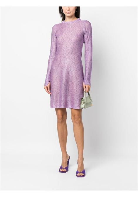 Purple long-sleeve knit dress - women REMAIN | RM2220153716